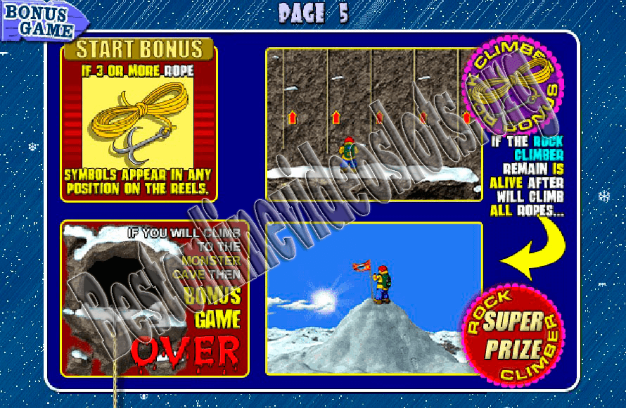 Бонусная игра в Rock climber