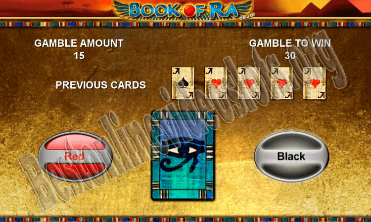 Риск-игра слота Book of Ra Deluxe